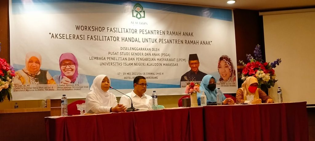 Gelar Workshop Fasilitator Pesantren Ramah Anak, PSGA LP2M UIN Alauddin Hadirkan Pemateri Nasional