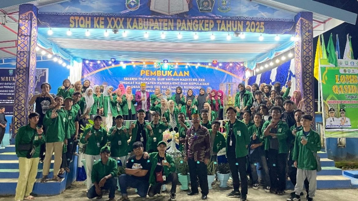 MAHASISWA KKN UINAM ANGKATAN 76 KECAMATAN BUNGORO BERPARTISIPASI PENUH MENYUKSESKAN PEMBUKAAN SELEKSI TILAWATIL QUR’AN DAN HADITS (STQH) TINGKAT KABUPATEN PANGKAJENE DAN KEPULAUAN (PANGKEP).