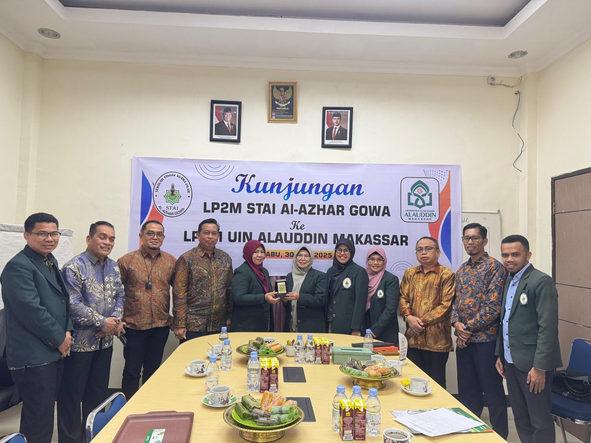 STAI Al-Azhar Gowa Lakukan Kunjungan Resmi ke LP2M UIN Alauddin Makassar dalam Rangka Peningkatan Mutu Lembaga