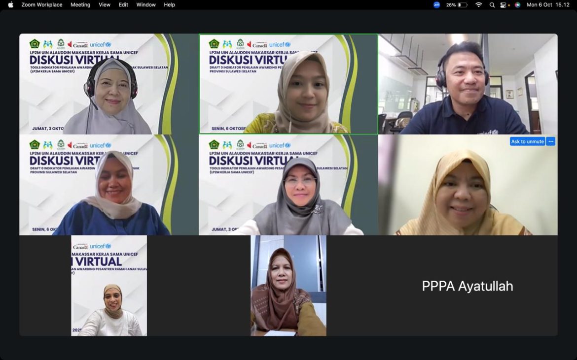Indikator Penilaian Jadi Fokus, LP2M UIN Alauddin Gelar Diskusi Virtual Bersama Mitra Strategis