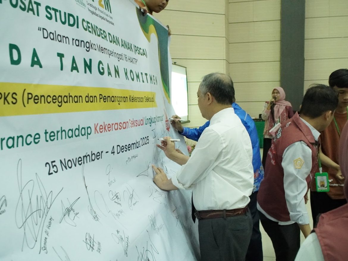 Peringati 16 HAKTP, PSGA UIN Alauddin Gelar Talkshow dan Penandatanganan Komitmen Zero Tolerance