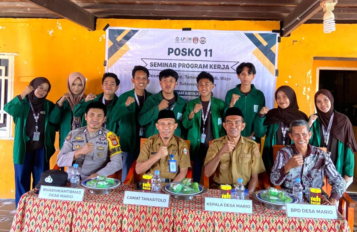 Wujudkan Desa Berkembang: Seminar Program Kerja KKN UIN Alauddin Makassar Angkatan 78 di Desa Mario