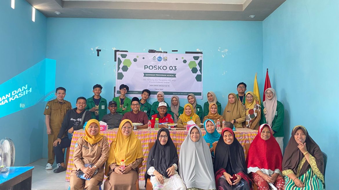 Sinergi Mahasiswa KKN UINAM Angkatan 78: Paparkan Program Unggulan dan Strategis di Kelurahan Tancung