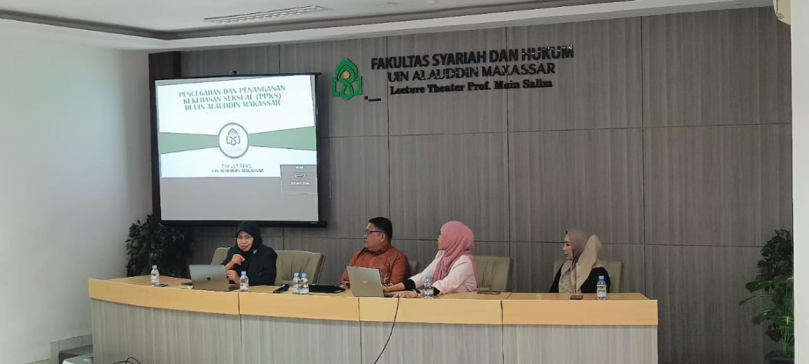 Perkuat Ruang Aman di Kampus, ULT PPKS UIN Alauddin Makassar Gelar Sosialisasi di Fakultas Syariah dan Hukum