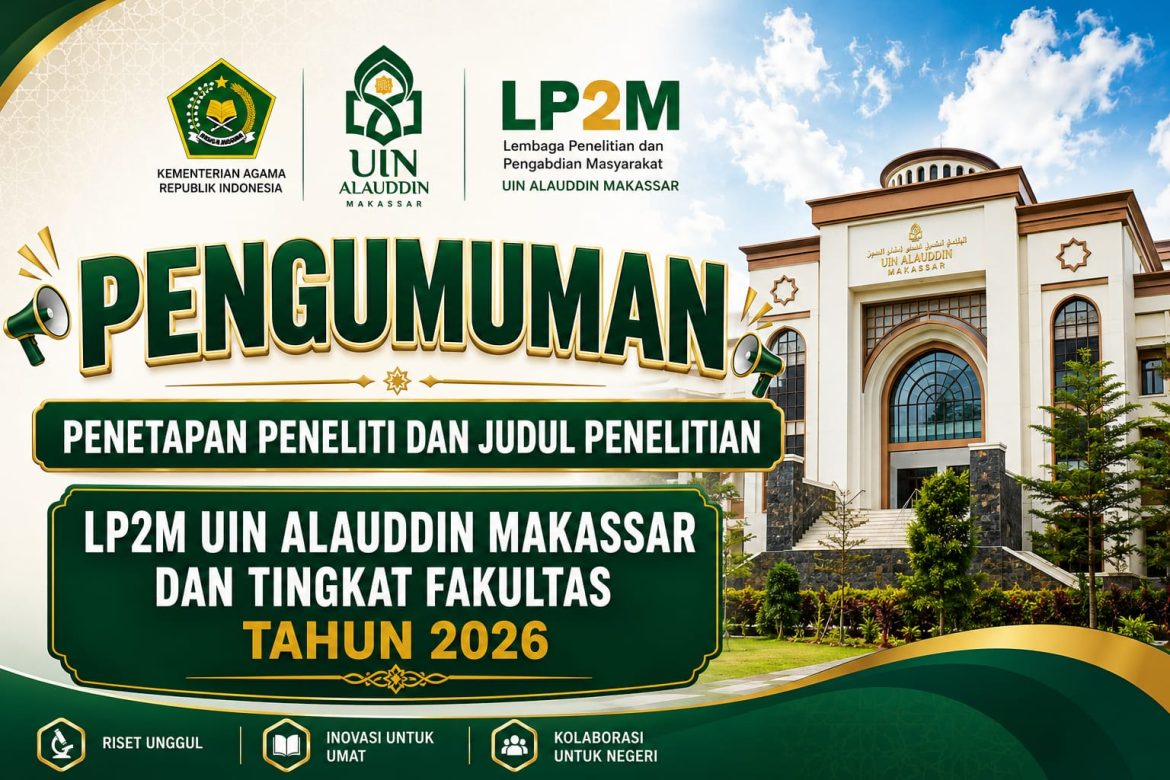 Pengumuman Penetapan Peneliti Dan Judul Penelitian Tahun Anggaran 2026